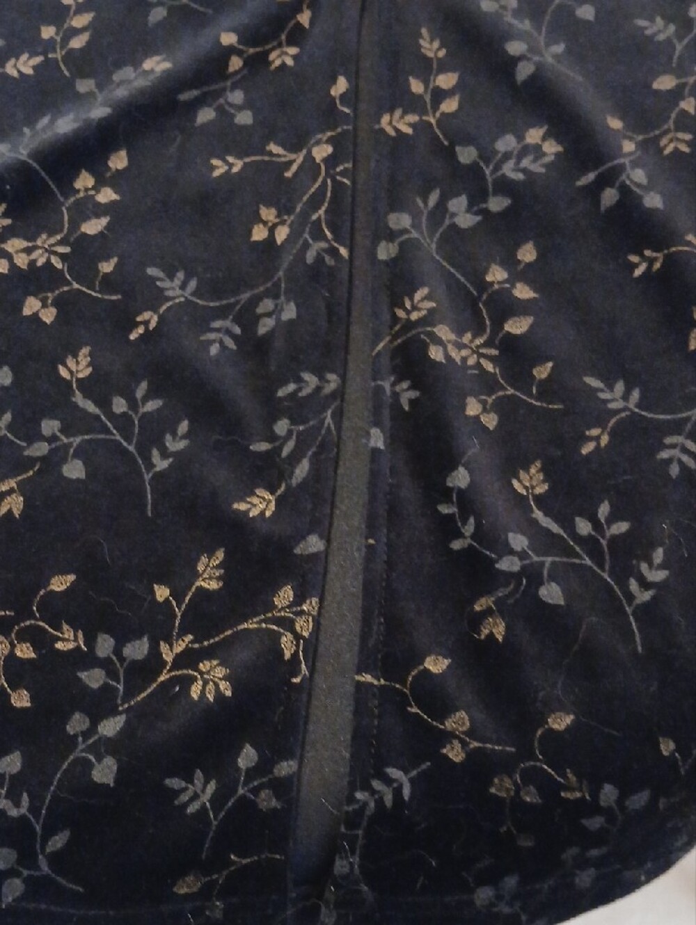 Black Maxi Dress with Gold Accents - Picture 4 of 6